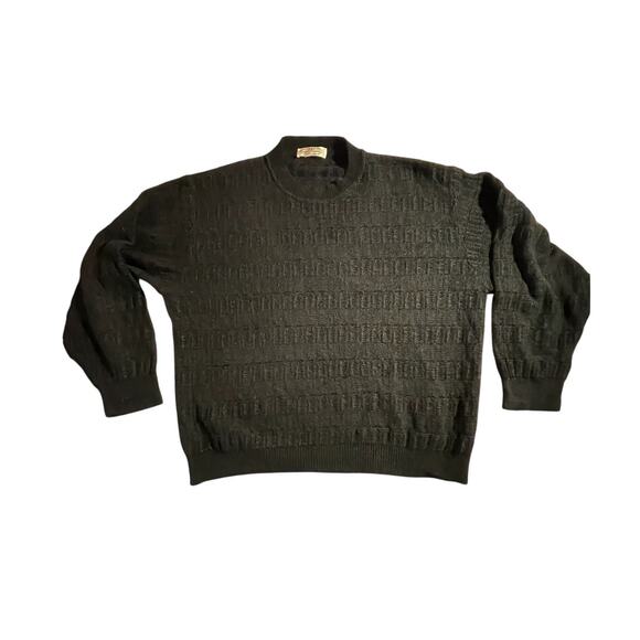 Vintage Pronto Uomo Firenze-Men's Est Sz XXL- Ribbed Knit Sweater Italy - EUC - Picture 1 of 12